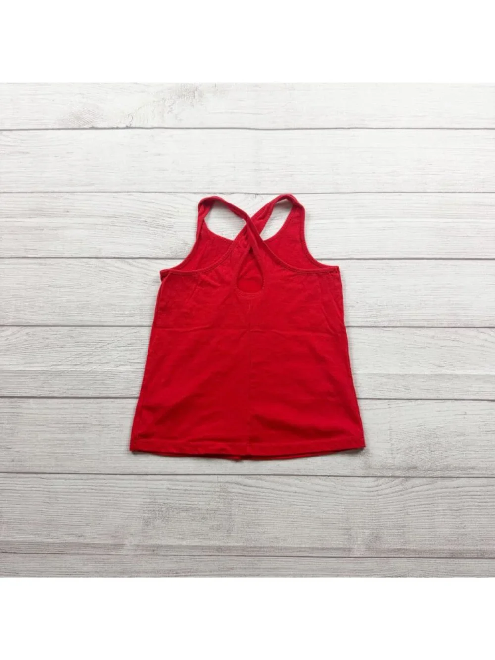 Carter's Girls Red Tank Top Popsicle USA Sequin Design Sleeveless Racerback 6-6X